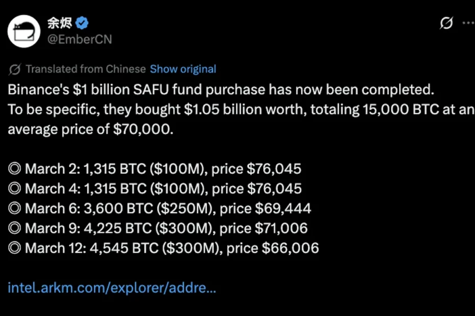 Cofre digital dourado com logo da Binance contendo Bitcoins, simbolizando segurança e investimento.