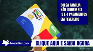 Pessoas aguardando para sacar o benefício do Bolsa Família em frente a um banco.