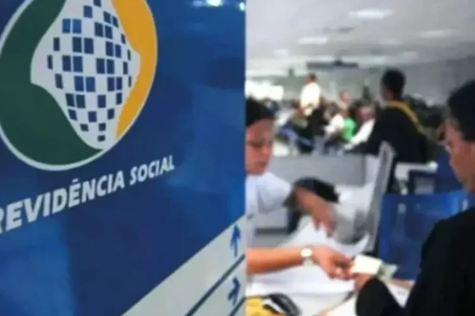 Aposentados e pensionistas formam fila em agência do INSS para receber ressarcimento de valores de fraude.