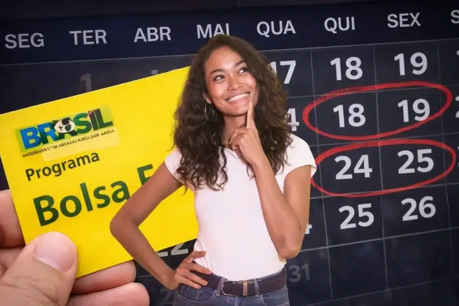 Família recebendo cartão do Bolsa Família com esperança