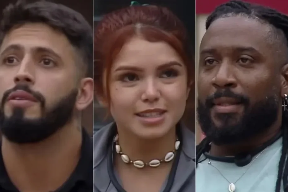 Jovan, Marina e Skova aguardam o resultado da eliminação na Casa do Patrão