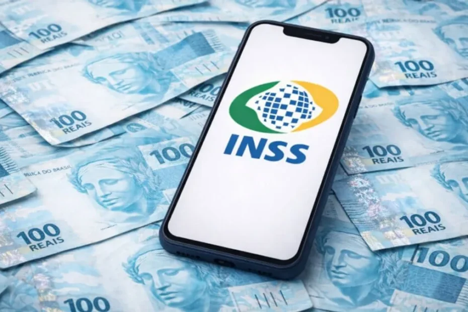 Segurado do INSS consultando informações sobre benefícios no celular