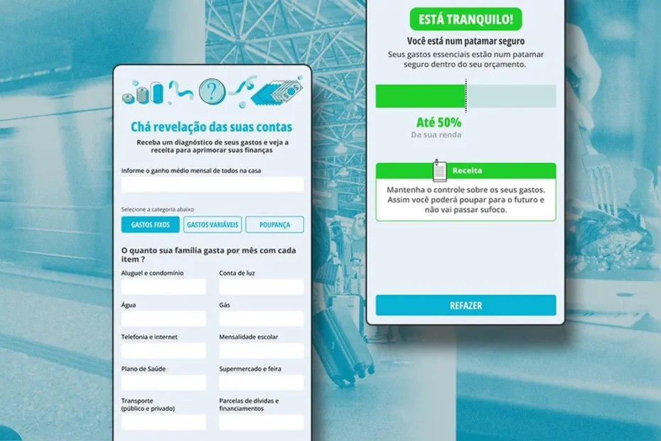 Pessoa preocupada analisando suas finanças em uma planilha, tentando sair das dívidas.