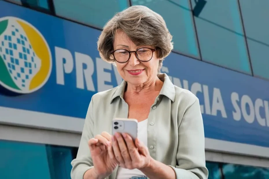 Mulher analisando documentos de aposentadoria e o extrato do INSS em 2026