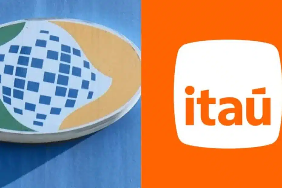 Idosa aposentada fazendo prova de vida do INSS em caixa eletrônico do Itaú com biometria.
