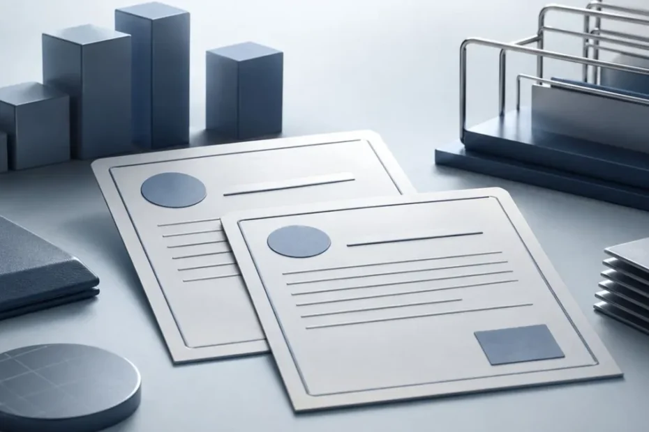 Representação digital de uma duplicata escritural em uma tela de tablet, com gráficos financeiros ao fundo, simbolizando a modernização e a segurança do crédito para empresas.
