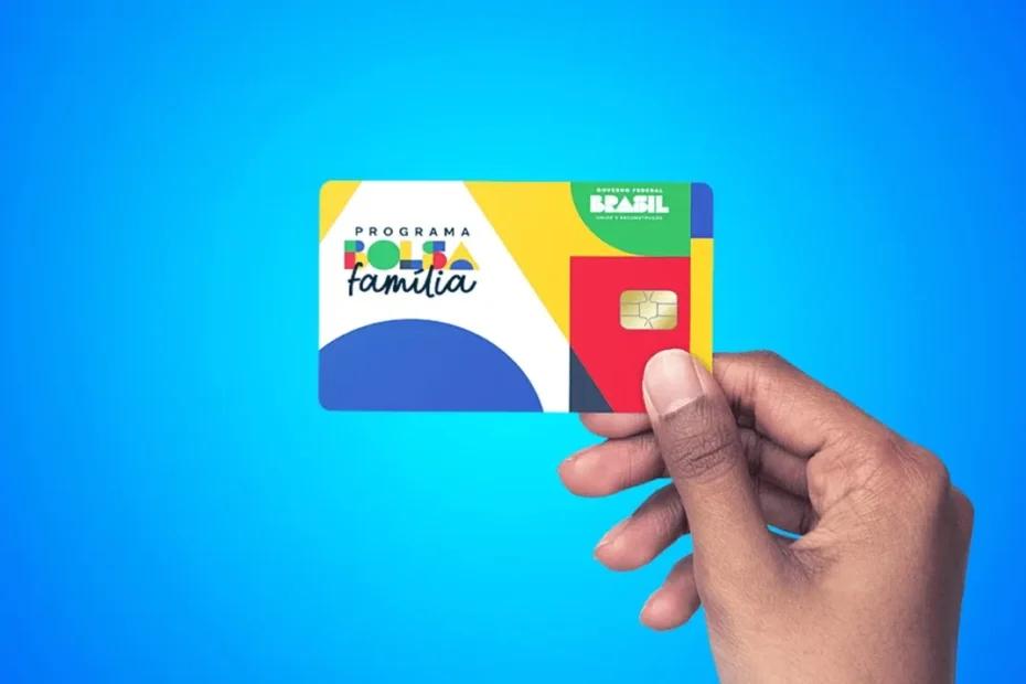 Cartão social da Caixa Econômica Federal para recebimento do Bolsa Família
