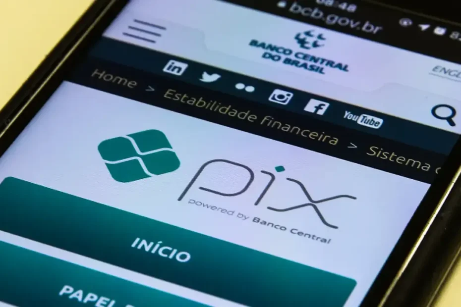 Usuário frustrado com instabilidade do Pix em smartphone