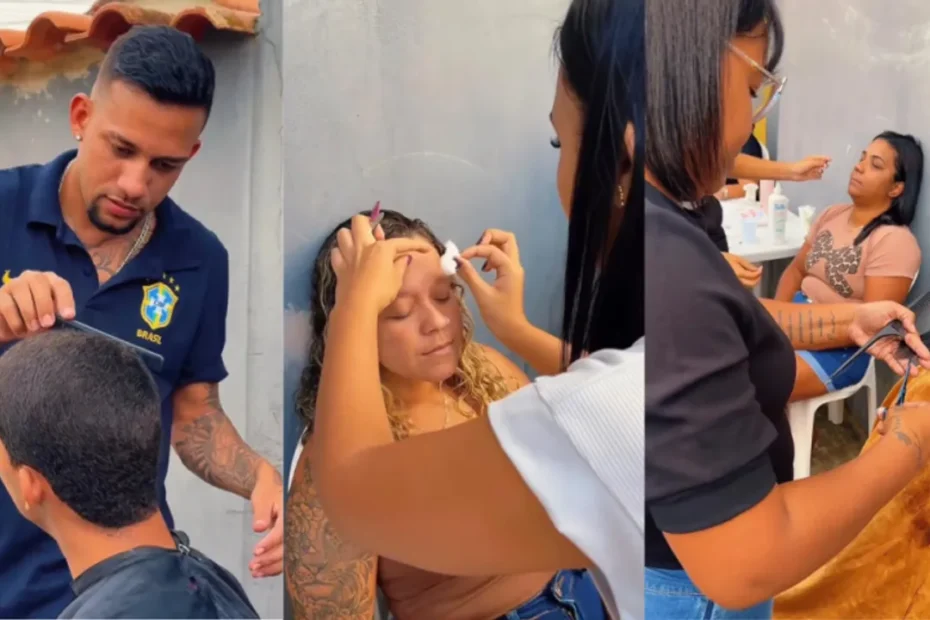 Moradores de Rio Bonito acessando serviços sociais e de saúde durante ação do CRAS Mais Perto