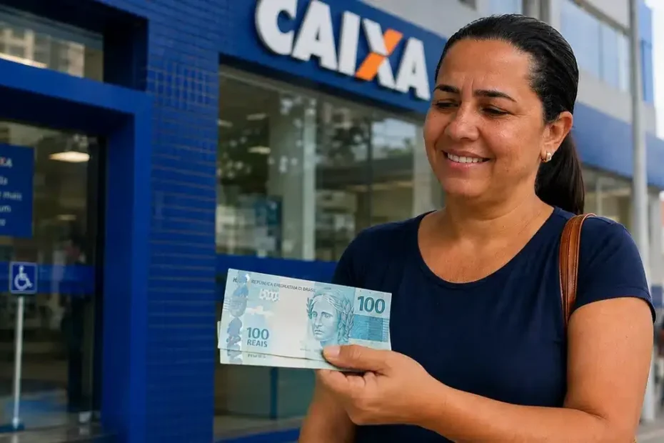 Pessoa usando aplicativo FGTS no celular para solicitar saque calamidade